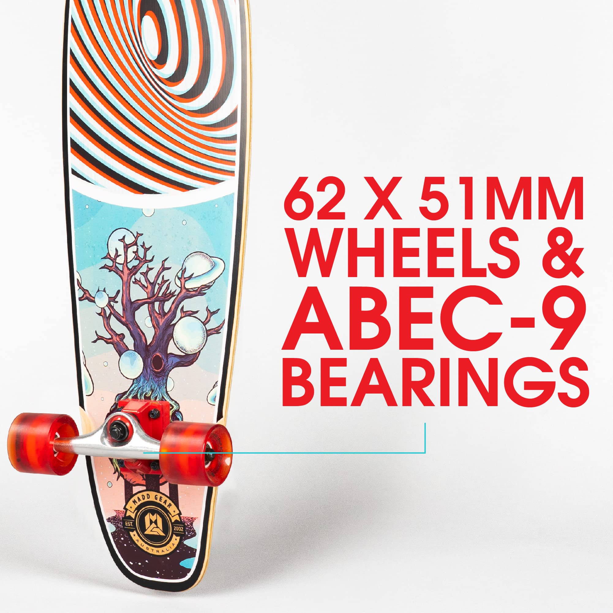 Amazon | Madd Gear コンプリート クルーザー スケートボード 32インチ