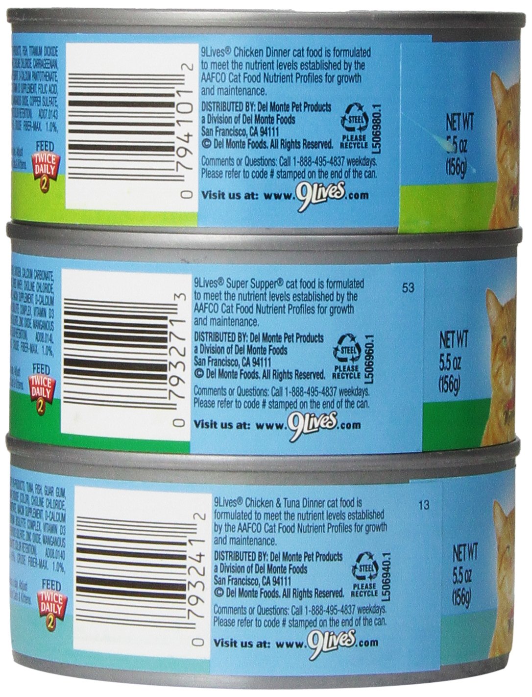 9 Lives Pate Favorites Variety Pack Canned Cat Food, Pack Of 12 Cans, 5.5 Ounce