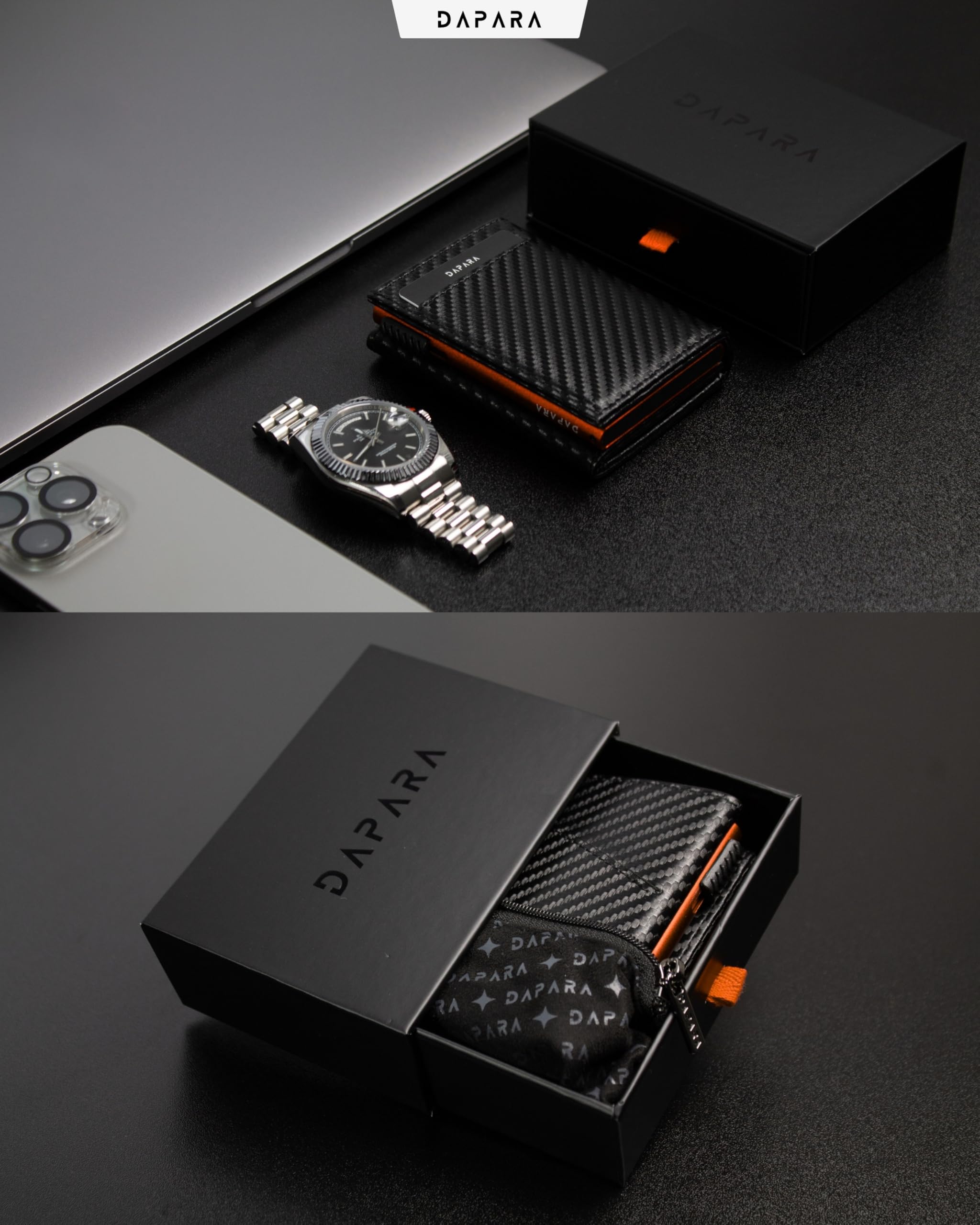 Portafoglio da uomo | Slim Wallet da uomo con portamonete e protezione RFID | Portafoglio da uomo | Porta carte per 12 carte | Smart Wallet for Men | Portafoglio per carte di credito |