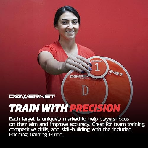 Miniatura 4 de PowerNet Pitch Perfect Targets & Strikeout Bundle, Softball Baseball Training Equipment Attachment for Baseball Net, Improve Throwing with Strike