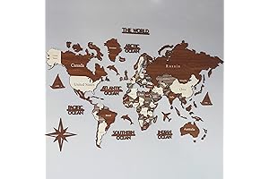 3D Wooden World Map | Wall Decor | Housewarming Gift | Birthday...