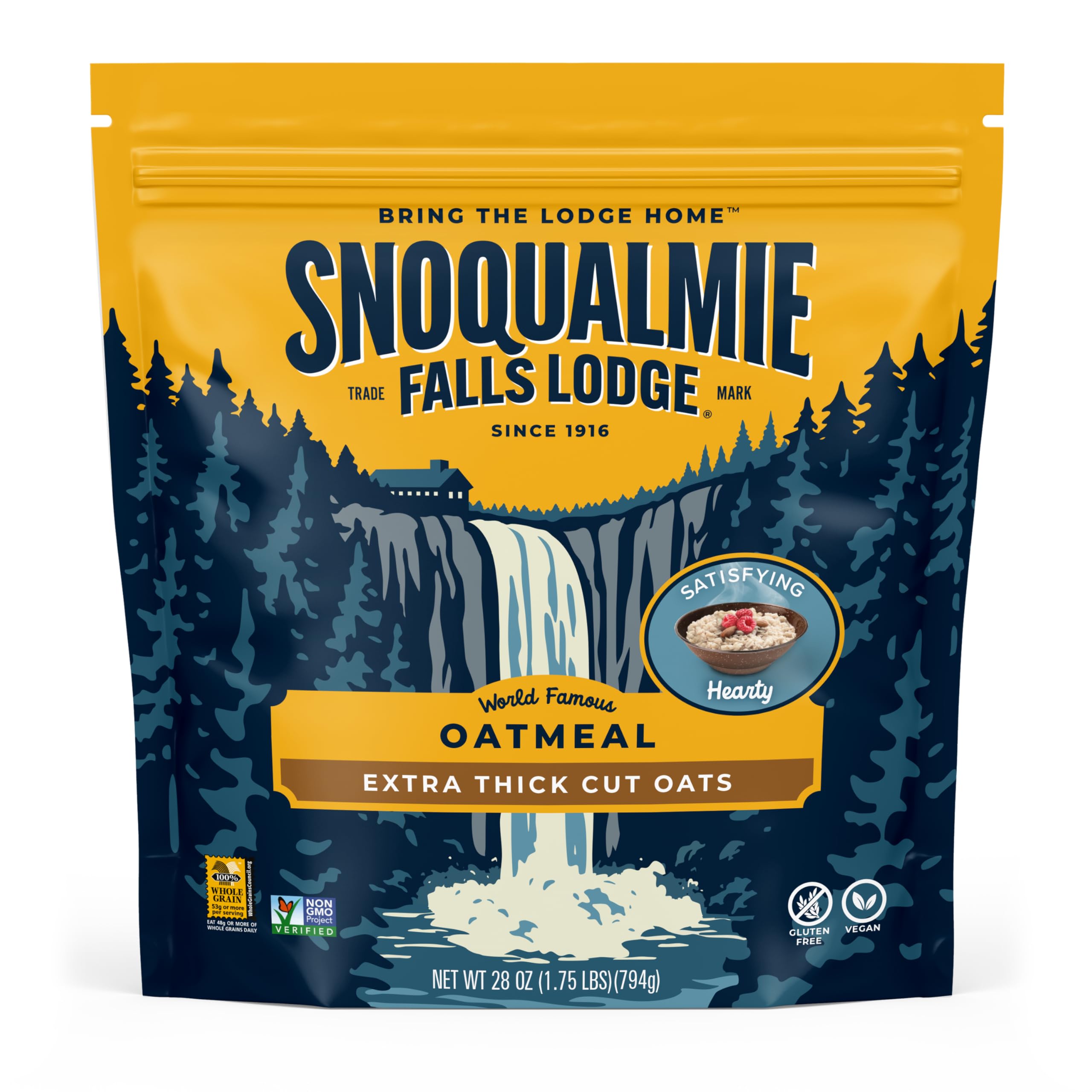 Amazon.com : Snoqualmie Falls Lodge Extra-Thick Oatmeal, 28 OZ