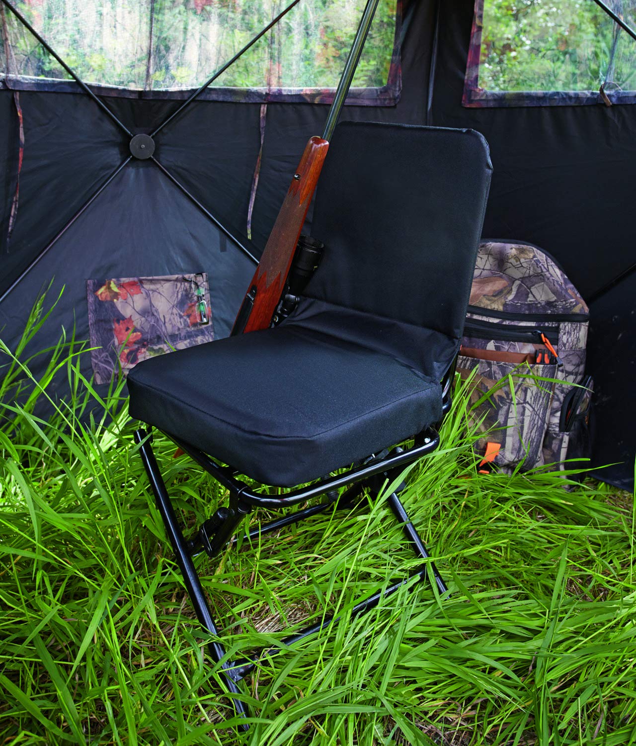 Guide Gear 360º Swivel Hunting Blind Chair, 300 lbs Capacity, Folding