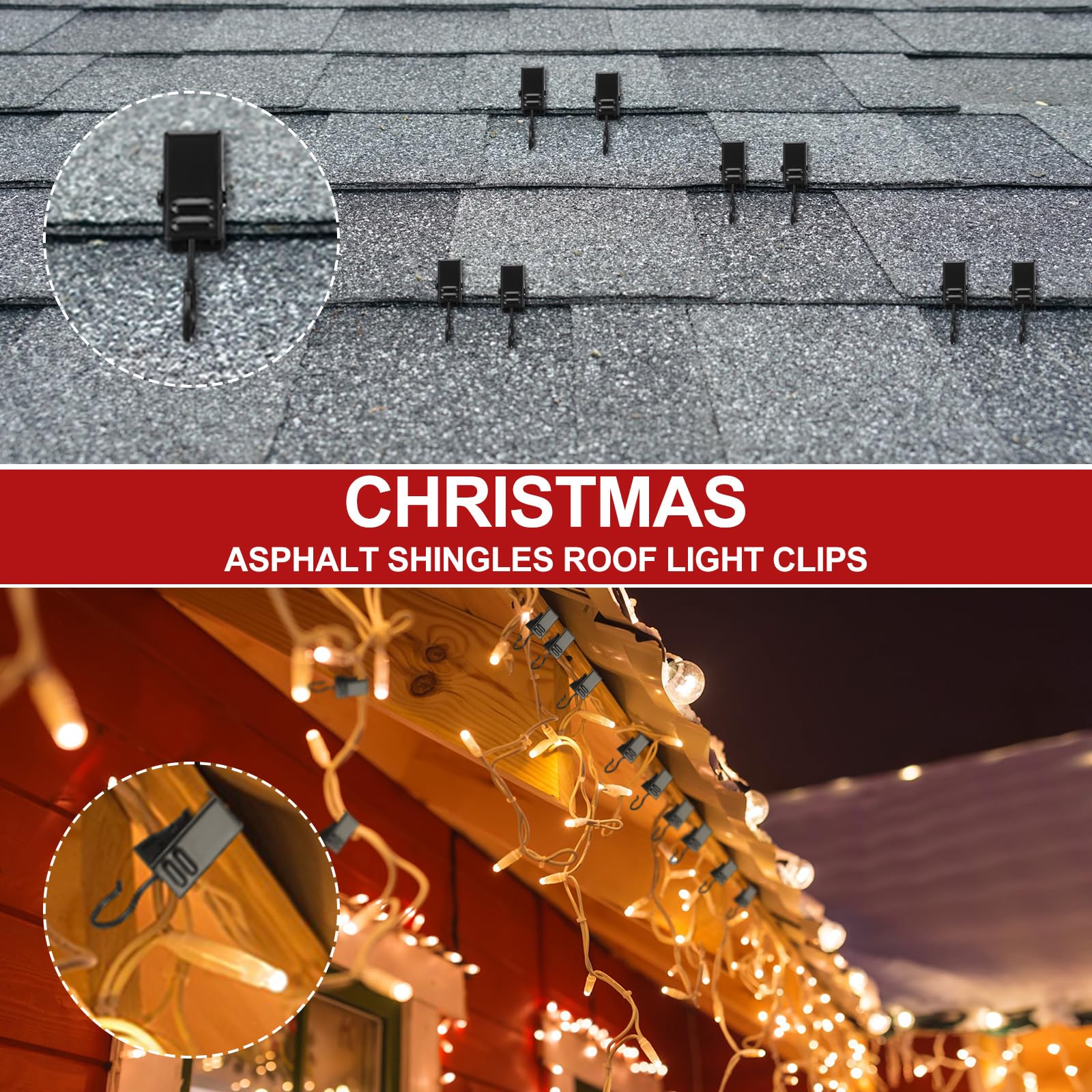 Christmas Light Clips For Shingles