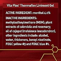 Vista 9 de Vita Flex Thermaflex Liniment Gel para dolores musculares y alivio articular en caballos, 12 onzas líquidas