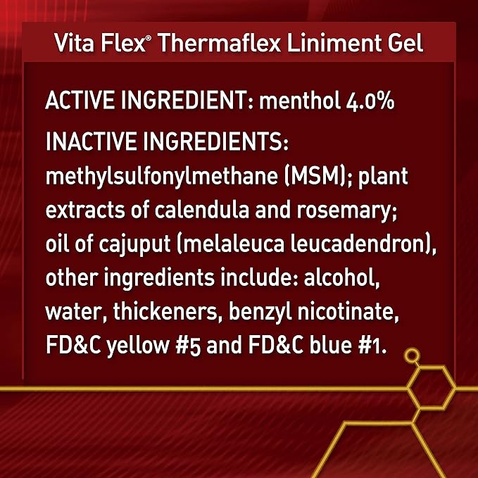 Vita Flex Thermaflex Liniment Gel 12 oz para Caballos miniatura 9