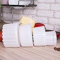 Vista 2 de 7 artículos Kit de fabricación de queso Moldes de queso Variouse 0.6-1.3 lbs para quesos blandos (7). Queso de leche de vaca y cabra. Suministros