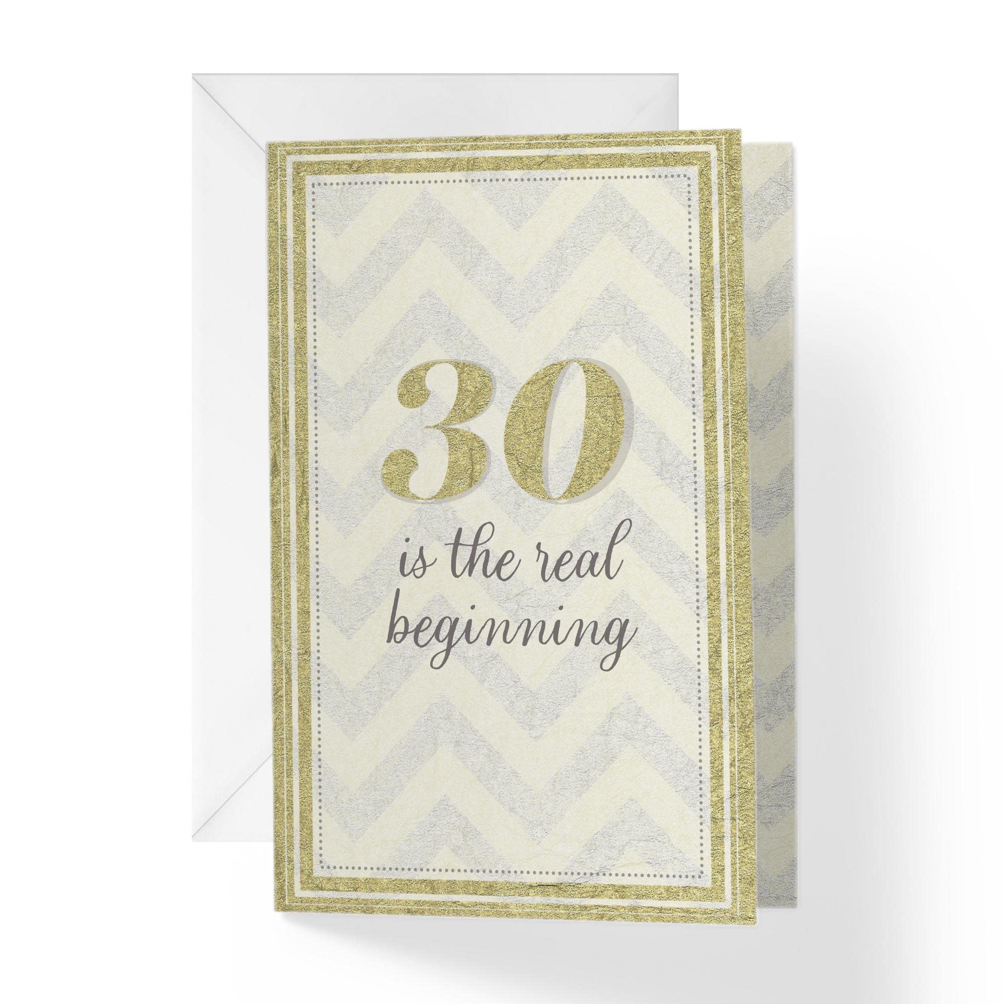 Photo 1 of 1Up Greetings | Happy 30th Birthday Card | 5”x7.5” | (Single Card + Envelope)