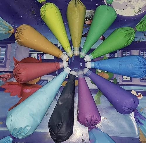 Miniatura 6 de 100 lazos para bolsas de pastelería, lazos de silicona para bolsas de glaseado, bolsas reutilizables para decoración de pastelería y pastelería,