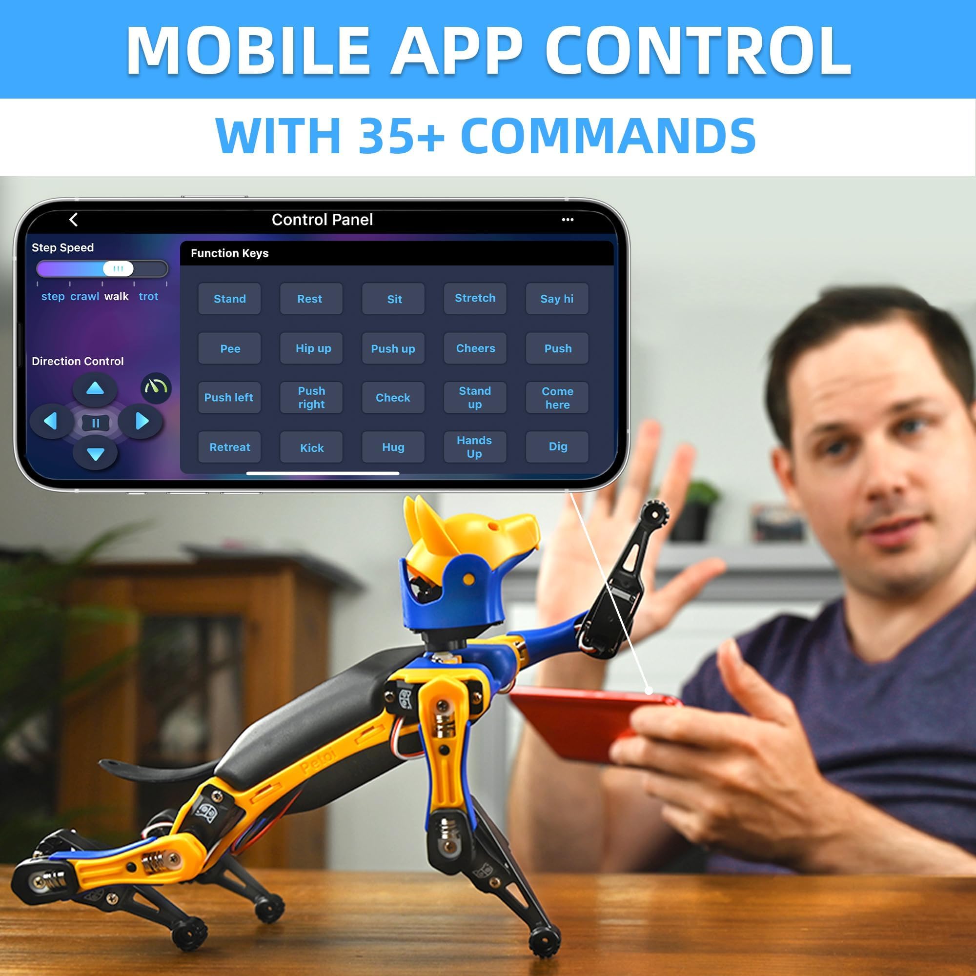 Petoi Bittle Robot Dog STEM Kit(Pre-Assembled) | Smart Coding Kit