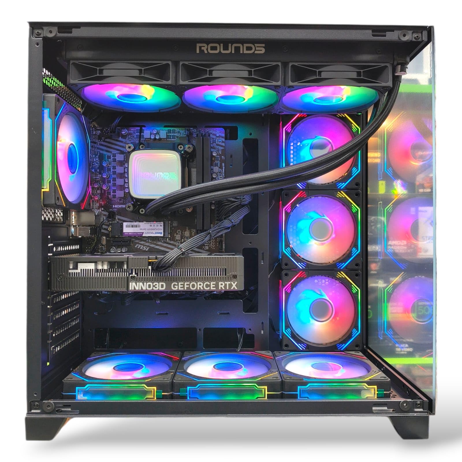 MSI B550 5700X 16GB×2(32gbDDR4 PC GAMER RYZEN 7 5700X, B550M, WI-FI, 32GB RAM, NVME 1TB, NVIDIA