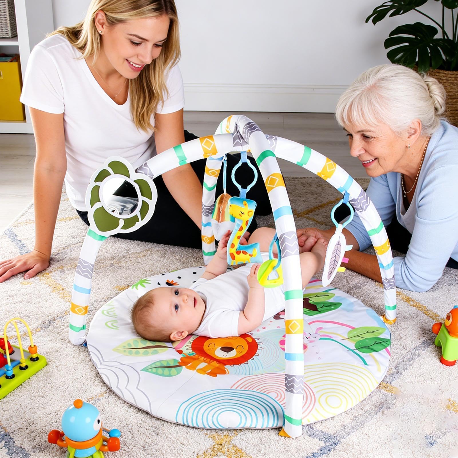 Tappetino per bambini pieghevole, morbido, pieghevole e portatile, design educativo | Tappetino per attività per neonati e bambini per gattonare, giardino, parco, asilo, compleanno, riposo, camera da letto,