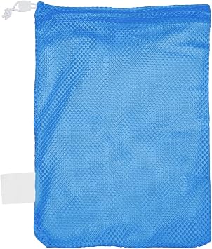 Champion Sports Mesh Equipment Bag Heavy-Duty Nylon Drawstring Bag with Lock & ID Tag, Breathable Storage Sack for Balls, Swim Gear, Laundry & Toys, Multiple Sizes & Colors