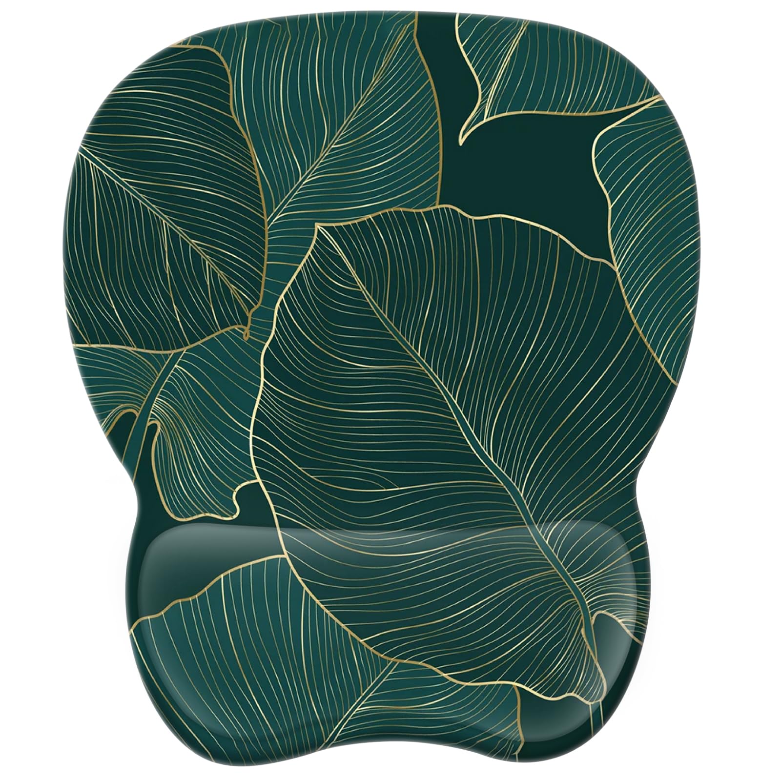 EooCoo Ergonomic Mouse Pad with Wrist Support, Mousepad with Memory Foam Wrist Rest and Non-Slip Base for Computer, Cafe, Home & Office, 9.64 x 8.26 in Office Desk Accessories