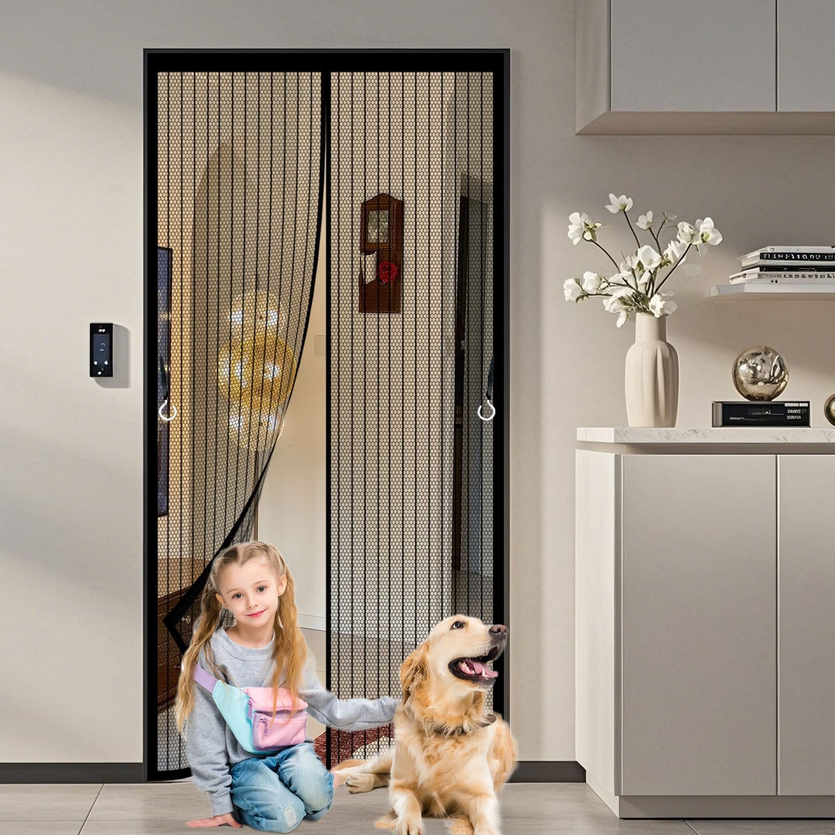Moustiquaire de cuisine 93x132 pour aérer la maison sans les moustiques