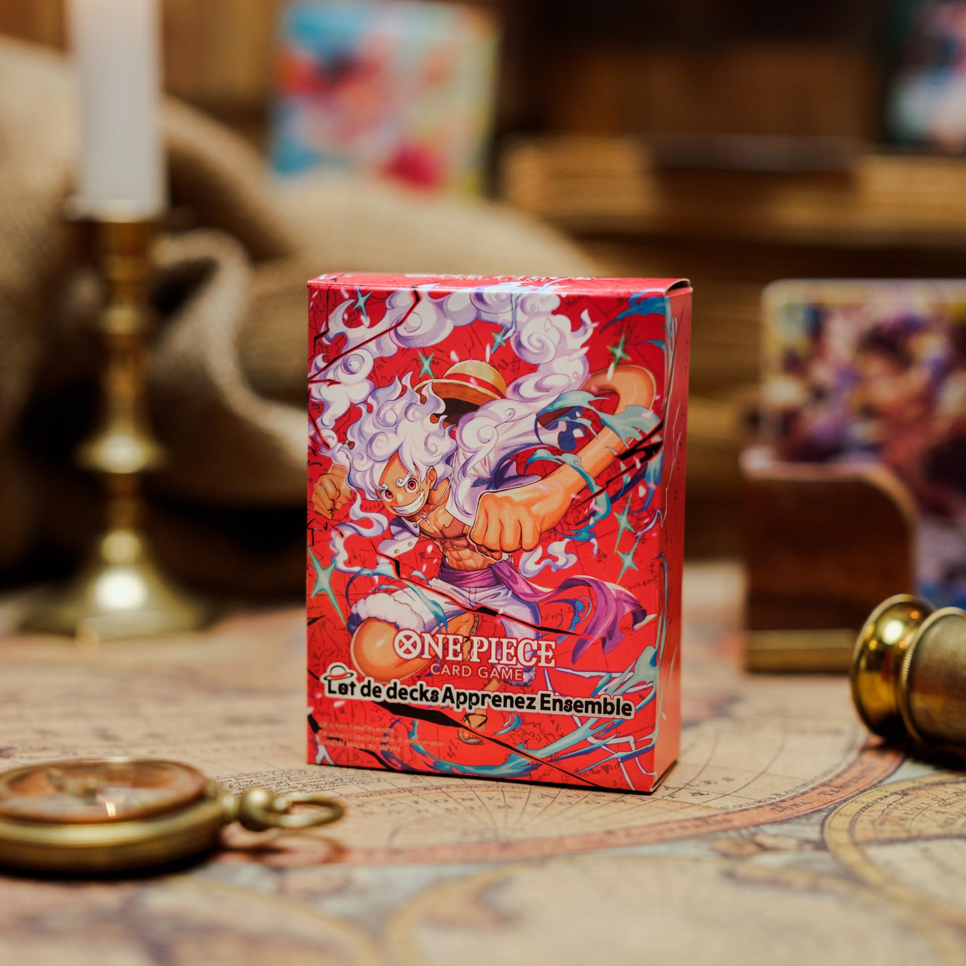 Asmodee - One Piece Jeu de Cartes à Collectionner - Coffret Initiation Bandai - Lot de 3 Decks d’Apprentissage Luffy Nami Zoro - Deck pré-construits débutant One Piece