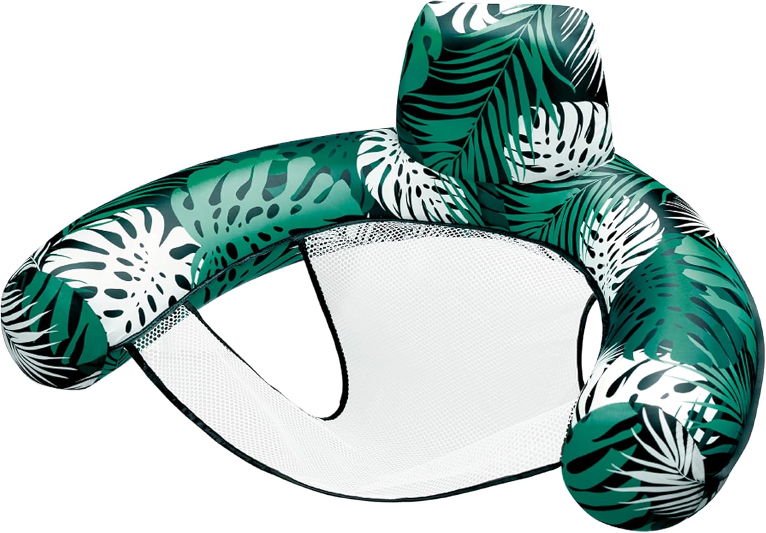 SLOOSH Inflatable Pool Floats Adult,Lounge Chair Adult with Plant Pattern,Floating Water Hammock,Blow up Pool Noodles Rafts for Relaxing Swimming Party Summer Water Beach Lake Fun