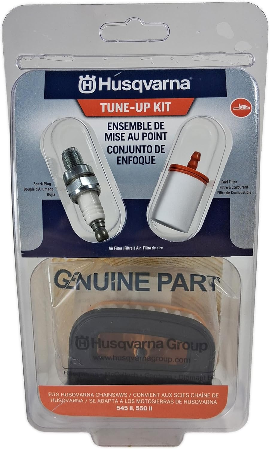 Genuine OEM Replacement Tune-up Kit Compatible with Husqvarna 545 II, 550 II Chainsaw 599334301