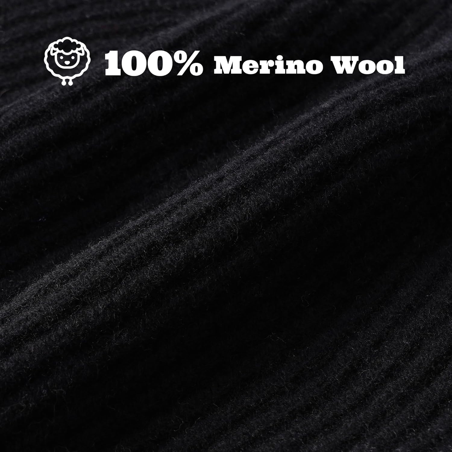 ACUSHLA 100% Merino Wool Cuff Beanie for Men & Women Knitted Winter Hat Unisex Watch Cap Skullie for Cold Weather - Image 3