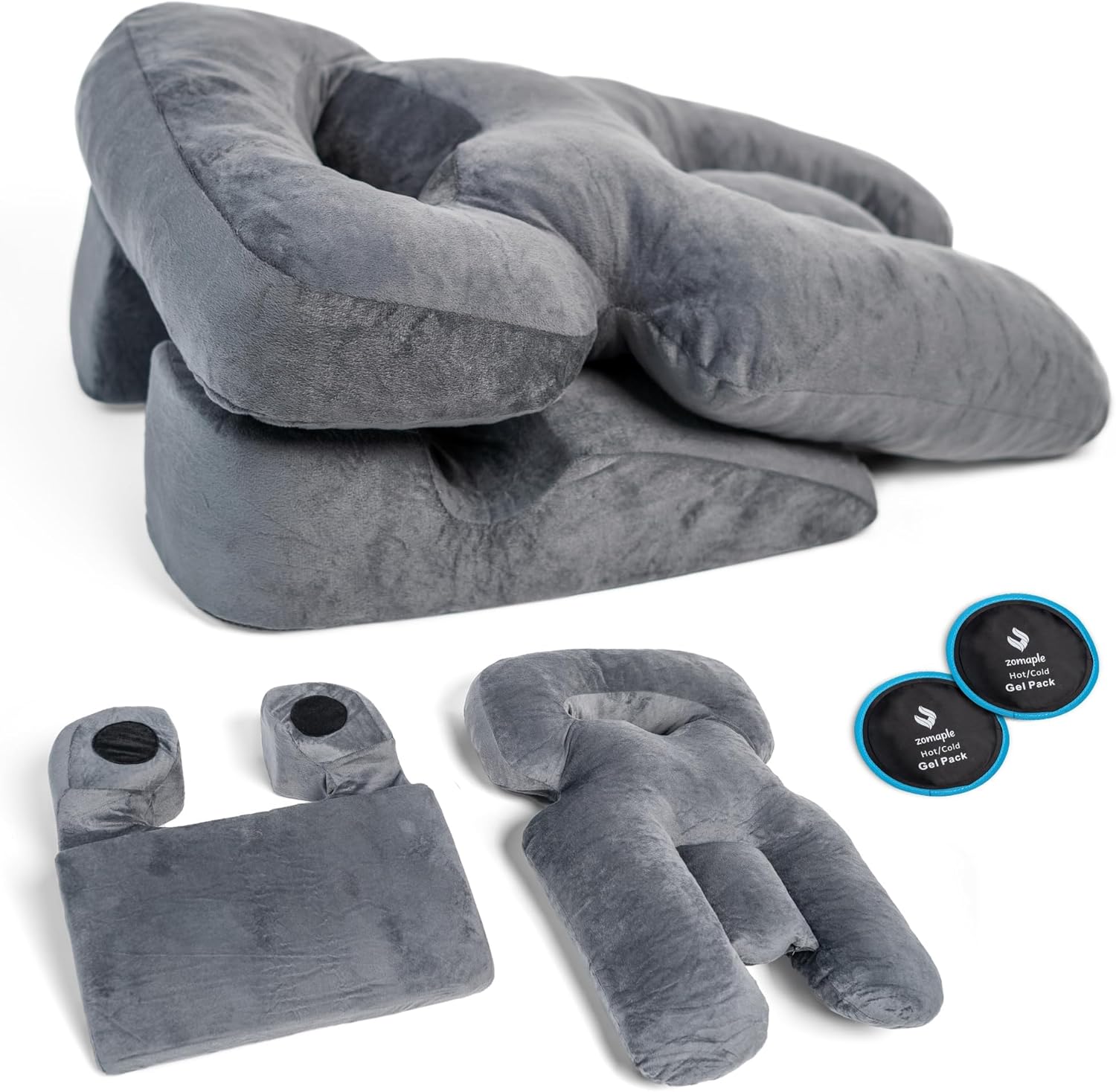 Zomaple Face Down Pillow After Eye Surgery – Memory Foam, Washable Cover, & Ventilated Design – Facedown Pillow for Sleeping, BBL Equipment, Retinal & Vitrectomy Recovery