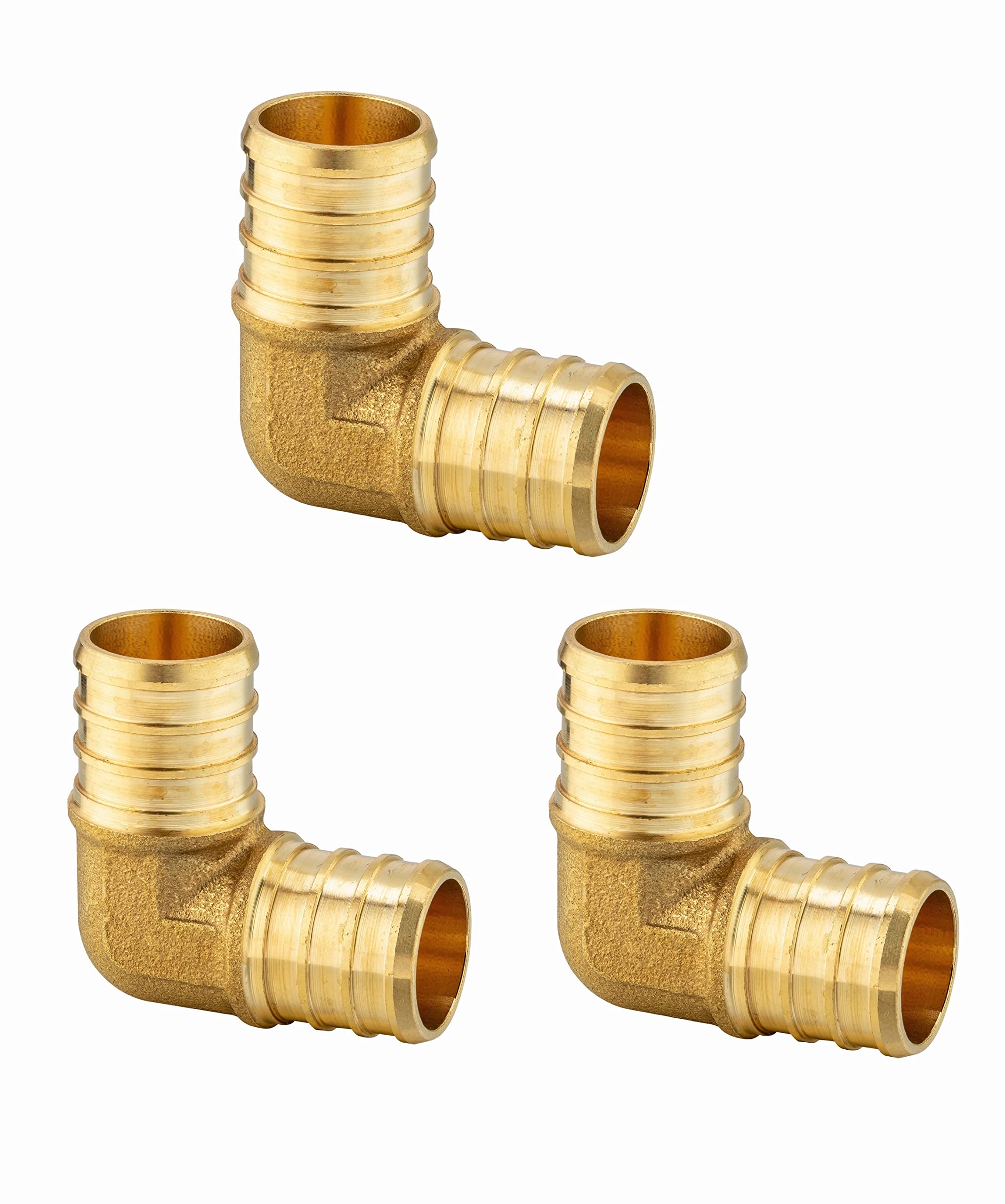 Seelink 20-Pack PEX Fittings - 3/4" X 1/2" Reducing 90 Degree Elbow, Brass Crimp Fittings For Plumbing - View #12