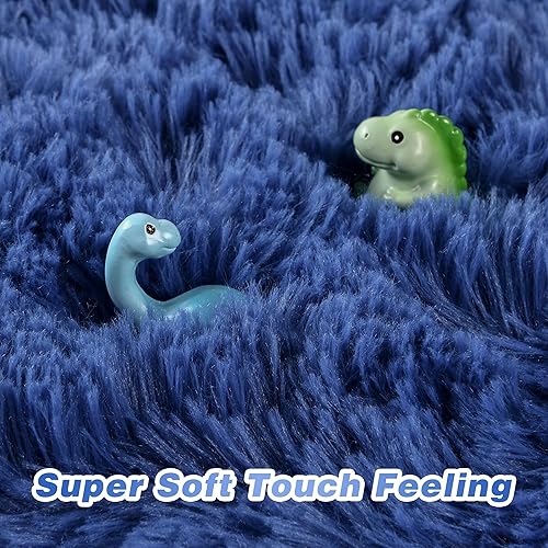 Miniatura 2 de junovo Alfombras suaves para sala de estar, 8 x 10 pies, alfombras esponjosas para dormitorio, alfombras peludas para niños, adolescentes, niñas,