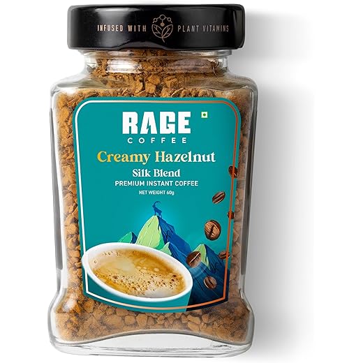 Rage Coffee Silk Blend Instant Coffee Powder Creamy Hazelnut