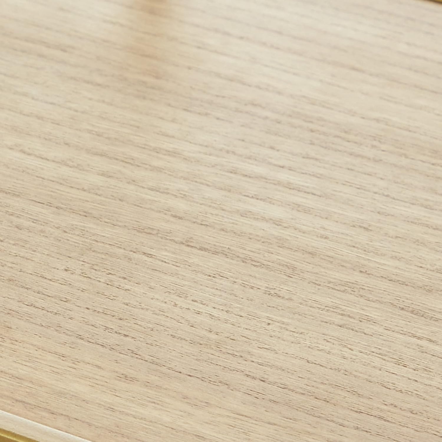 Deco 79 Wood Rolling 3 Shelves Bar Cart with Handles, 30" x 15" x 30", Gold