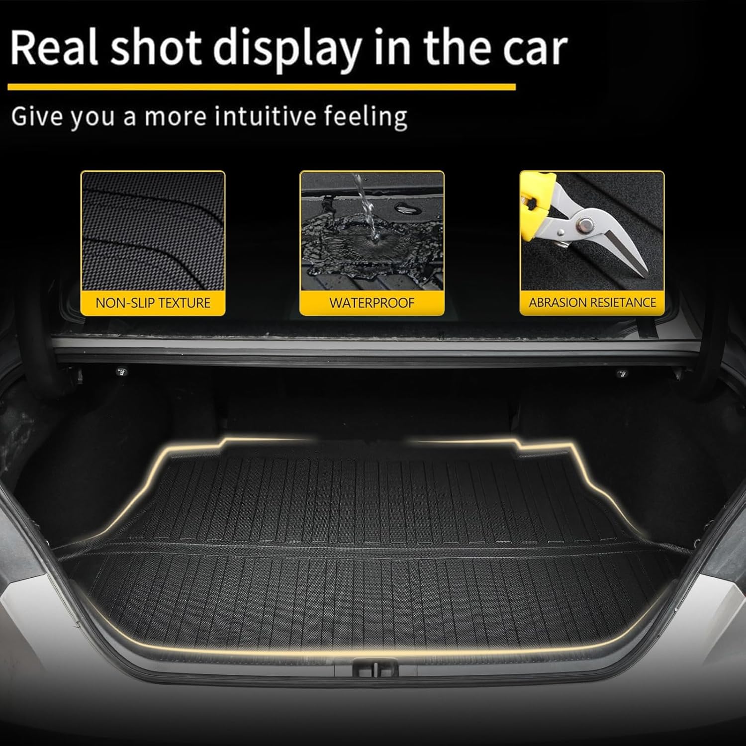 original 2018-2025 camry cargo liner for toyota camry all model - custom fit all weather tpe trunk mat - 100% protection - 3d shaped laser measured cargo mat for toyota camry/camry hybrid 2018-2025 (1)toyota camry 2018-2025 cargo liner