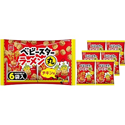 [公式] ベビースターラーメン丸 チキン味 [ 6袋入132g×15袋 ] 手が汚れにくい ベビースター (おやつラーメン ラーメンスナック お菓子 おつまみ) …