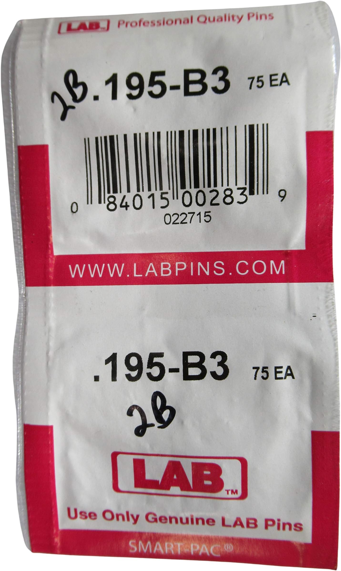 LAB SECURITY 3195S4 UNIVERSAL REPLACEMENT PINS .003 INCREMENTS BOTTOM SIZE .195