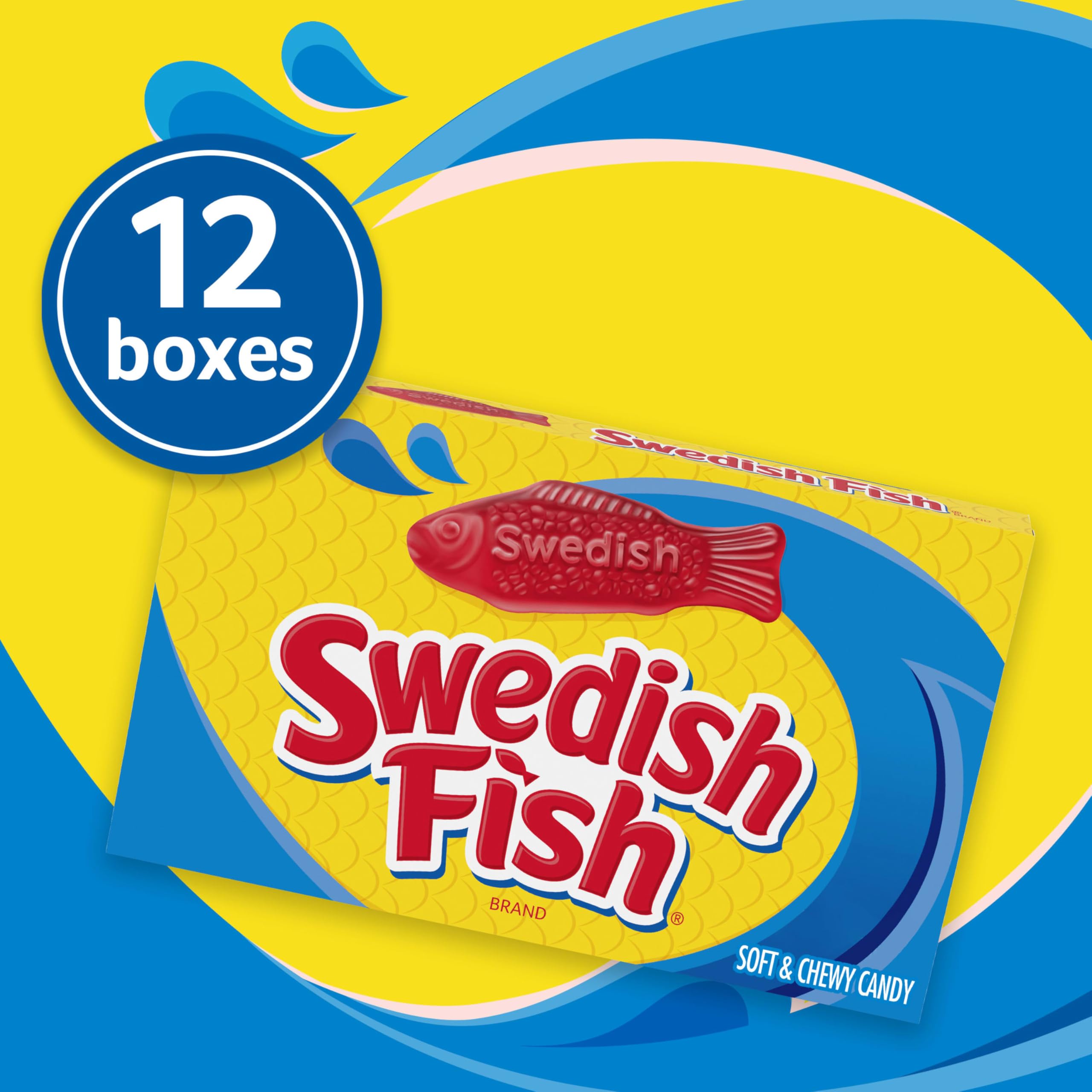 SWEDISH FISH RED CANDIES CARAMELLE GOMMOSE- 87g / 3.1oz