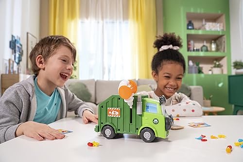 Miniatura 6 de Goliath Juego de basura con rompecabezas de 24 piezas  Llena el bote de basura, mira cómo se vierte en un camión de basura o camión Chucks It Up