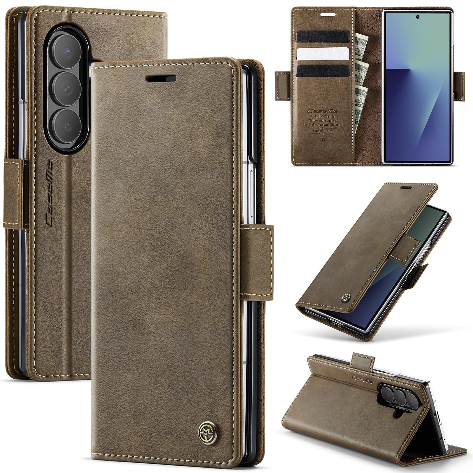 Cracedily Handyhülle für Samsung Galaxy Z Fold 4 Hülle, Klap