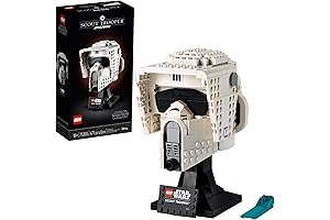 Star Wars Scout Trooper Helmet, 75324 LEGO Dark Trooper Collectible Building Toy,...