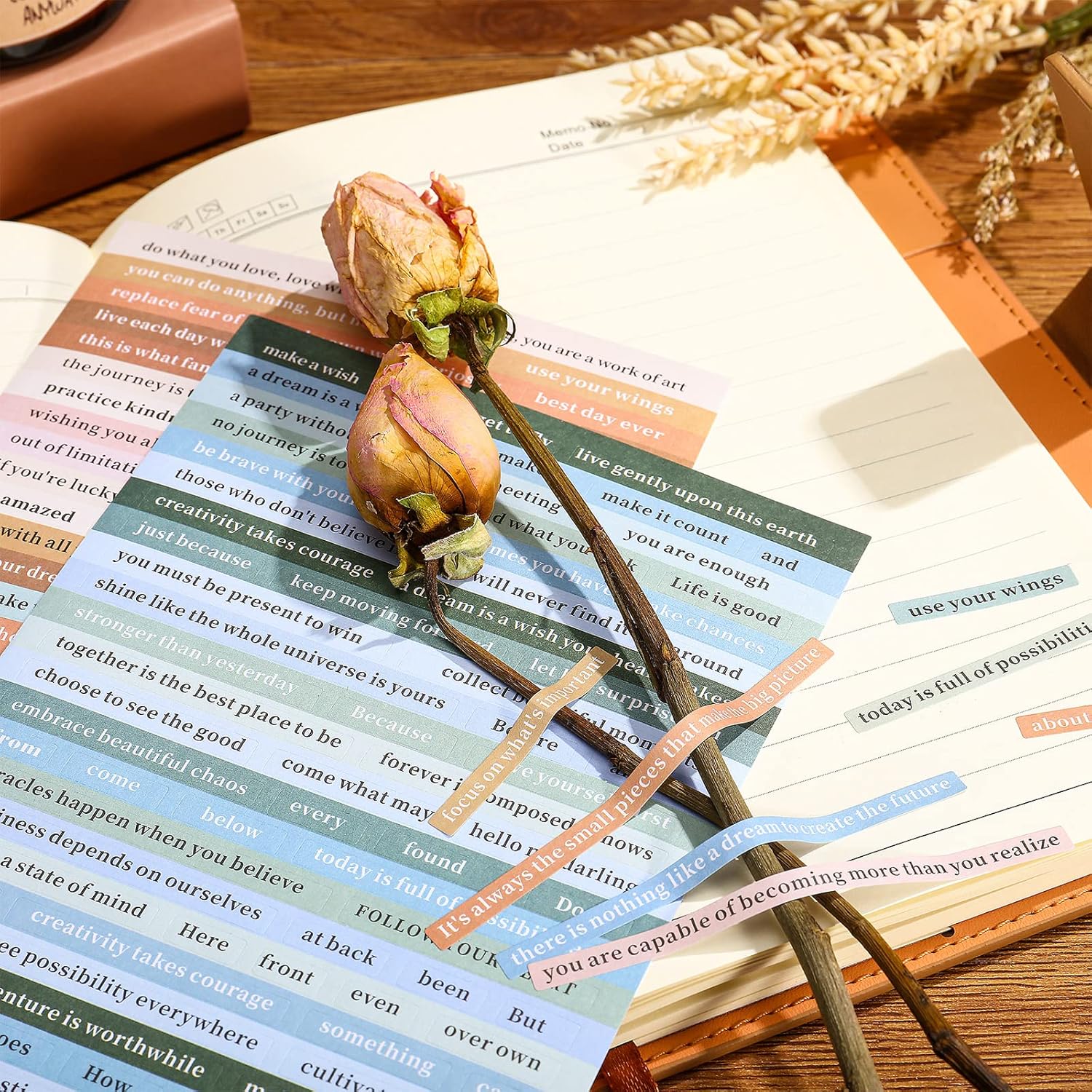 30 Sheet Small Talk Stickers Quote Stickers for Journaling Scrapbook Stickers Sentiment Stickers for Scrapbooking Card Making Junk Journaling for DIY Craft (Colorful,Coated Paper) : Arts, Crafts & Sewing