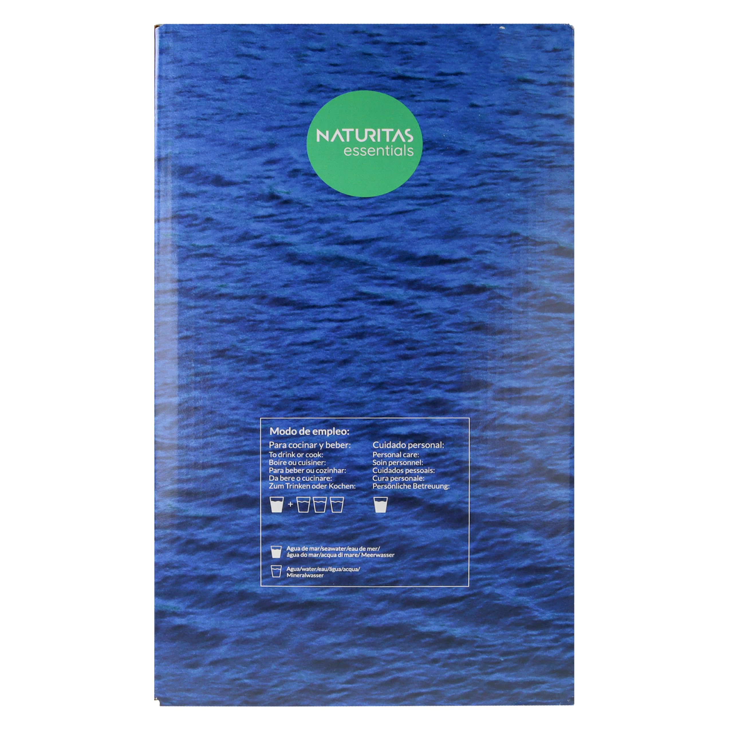 Agua Marina | 10 L Bag in Box con Surtidor | Naturitas Essentials | Agua de Mar Hipertónica 100% Pura y Microfiltrada | Para Beber y Cocinar | Rica en Sales Minerales