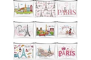 9 Pcs City Cosmetic Bag-Paris Edition