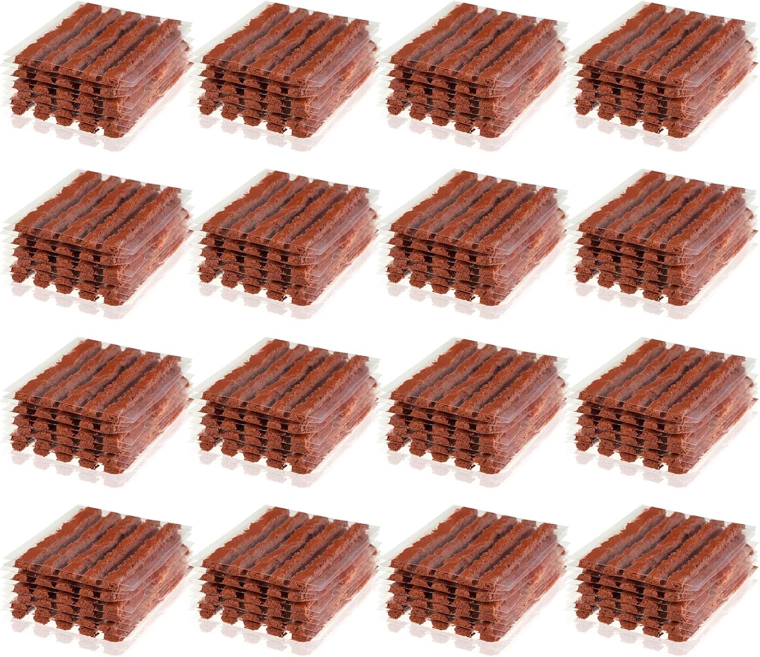 500 Pcs Tire Plugs, 4" x1/4" Rubber Tire Plug Repair Kit for Tubeless Off-Road Tires Car, RV, SUV, ATV, Motorcycle, Truck, Tractor (Red)