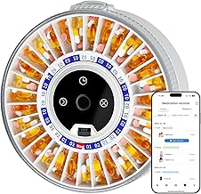 Colorwing® 2025 Smart Pill Dispenser for Seniors - 31-Slot Automatic Medication Organizer with Bluetooth Alarms, Fingerprint & Mechanical Dual Lock, Daily Timed Dispenser (Elderly-Friendly Design)