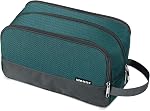 Toiletry Bag Small Nylon Dopp Kit Lightweight Shaving Bag for Men and Women (Cationic Grey) | Water-Resistant Fabric, Travel Bag for Toiletries, Compact Storage, Shaving Accessories, Weekend Trips