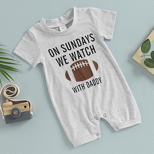 Miniatura 2 de Honganda Enterizo de fútbol para bebés y niñas con diseño divertido de papá