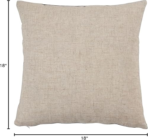 Miniatura 4 de SARO LIFESTYLE Cleo Collection - Almohada geométrica de terciopelo con relleno de poliéster, 18 x 18 pulgadas, color negro