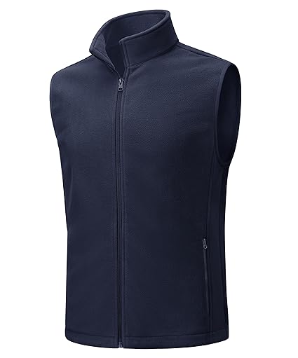 Buy TACVASEN Men's Fleece Vest Zip Up Lightweight Vests Outerwear
