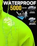 ICreek Costume de pluie imperméable Capuche Rain Gear respirant léger Packable Rain Jacket Pantalons Hommes Femmes pour la randonnée au poisson Golf