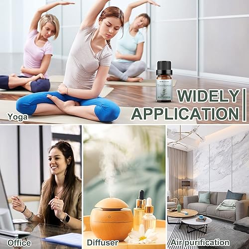 Miniatura 6 de Sedbuwza Aceite esencial de eucalipto, aceite de eucalipto, 100% puro, aceite de fragancia de eucalipto natural para difusor de masaje,