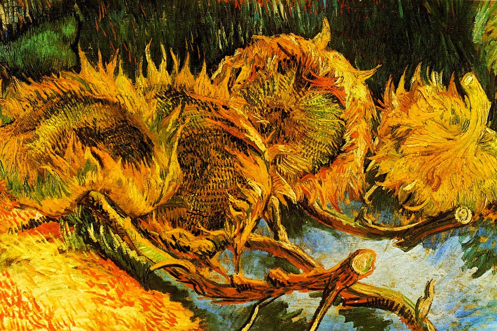 Amazon.com: Vincent Van Gogh Four Sunflowers Gone to Seed Van Gogh