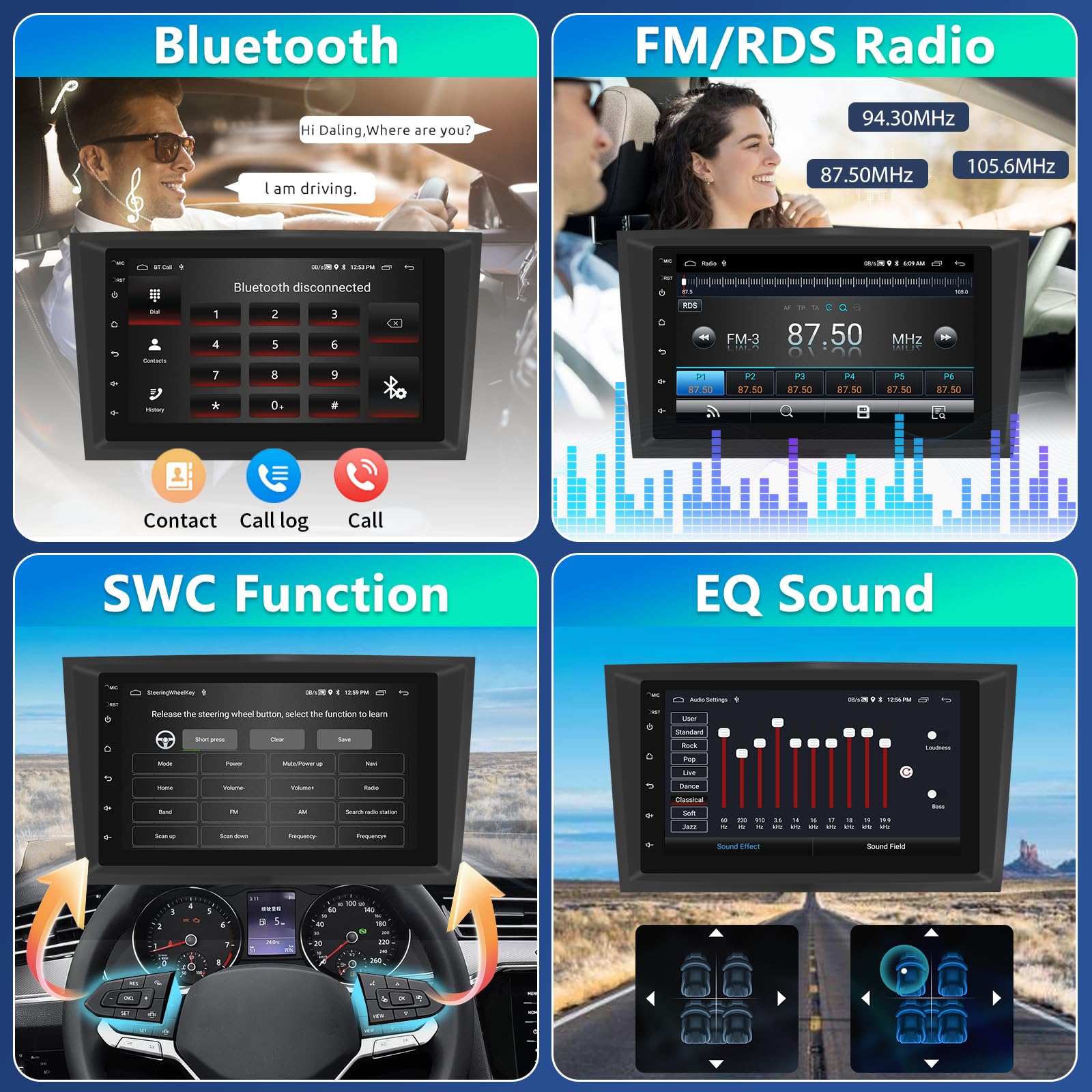 2+64G Autoradio für Opel Corsa Astra Antara Zafira Combo Radio mit Wireless Carplay Android Auto, 7" Bildschirm Car Stereo mit GPS WiFi Bluetooth RDS/FM USB SWC Canbus + Rückenkamera