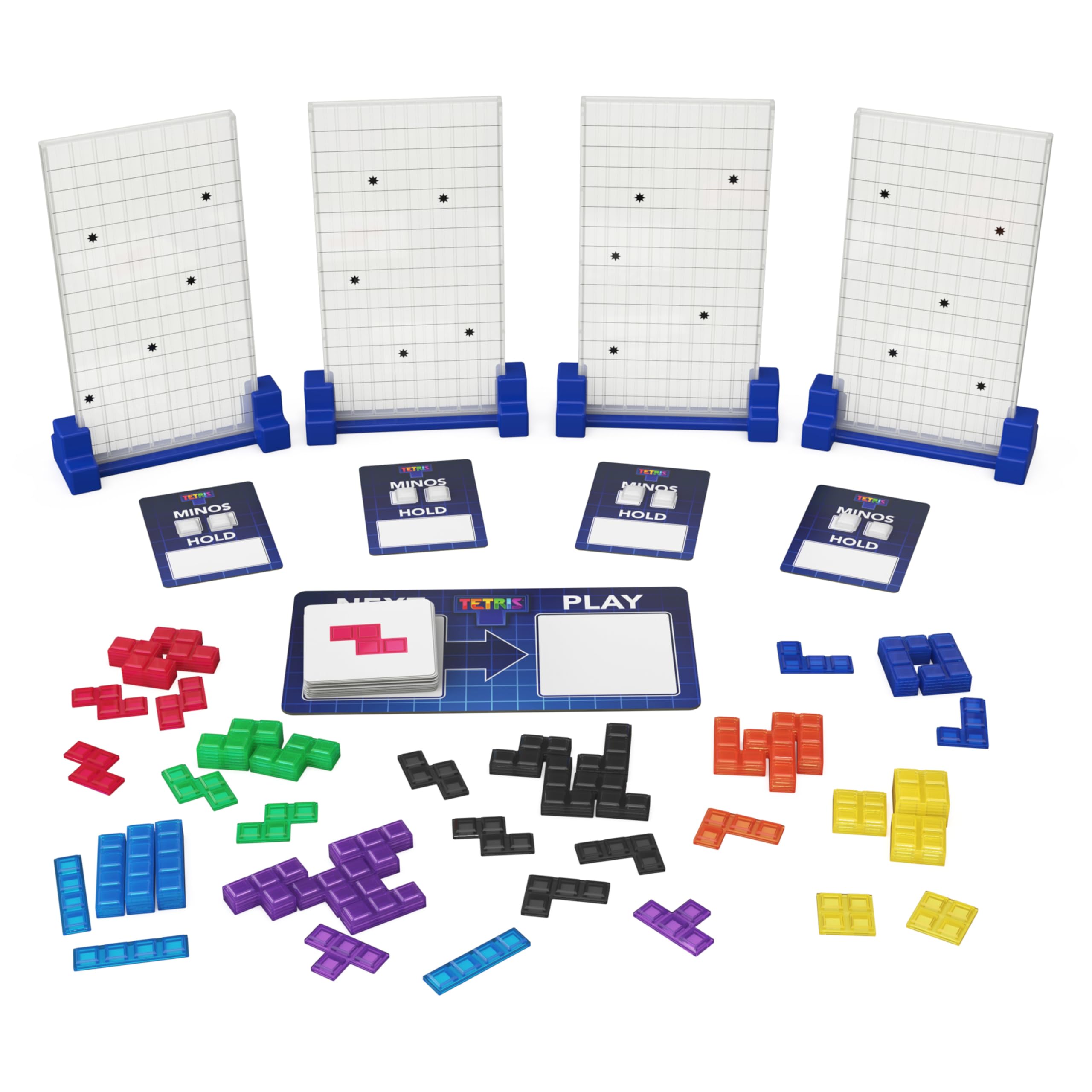 Spin Master Games, Tetris: The Board Game, Play The Classic Puzzle Game Tetris in Real Life, Multiplayer Head-to-Head Puzzle Challenge, 2-4 Players, Stocking Stuffer Gift Ideas for Ages 8 & Up