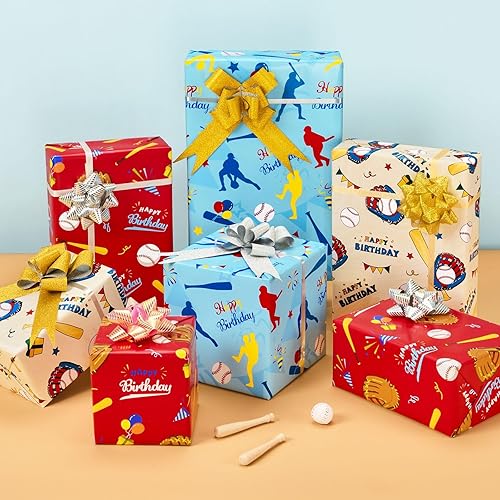 Vista 173 de WERNNSAI Rollos de papel de regalo de dinosaurios, 3 rollos de papel de regalo de dinosaurio rosa de 17 x 120 pulgadas, para bebés, niñas, Pink